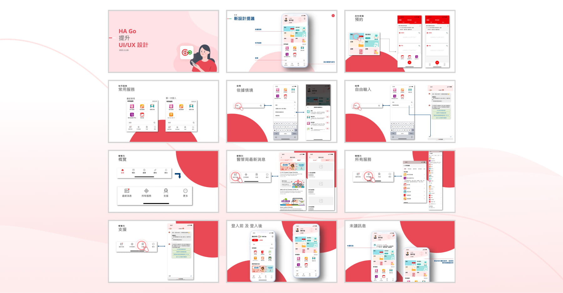 HA Go redesign presentation mapping key interface changes and service journeys