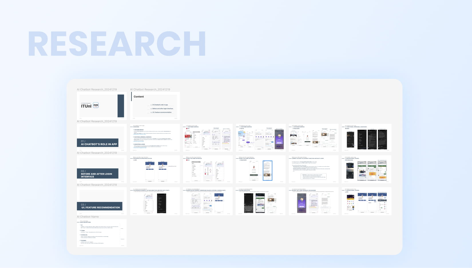 ITUNI research into AI chatbot roles, interfaces and feature recommendations